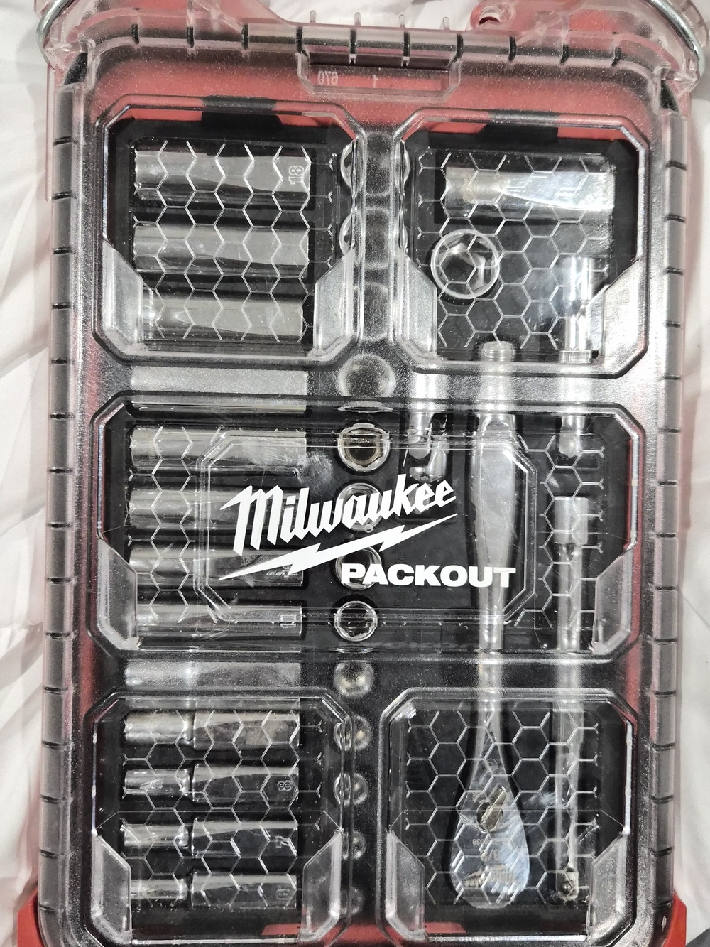 Milwaukee Packout Magnetic Bit Holder Set - Black & Red